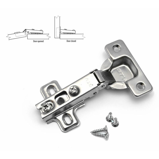Full Overlay Kitchen Cabinet Door Hinge 35mm with Screws - Pack of 100
