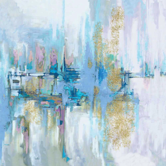 Spring Abstract - Wrapped Canvas Painting