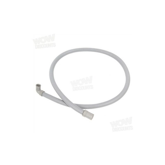 1.28m. Drain Hose Straight 19mm with Right Angle End 16mm - Genuine
