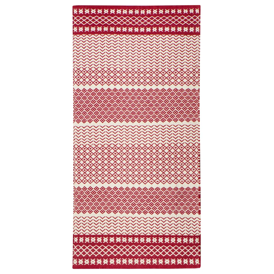 Delia Cotton Red/Beige Rug