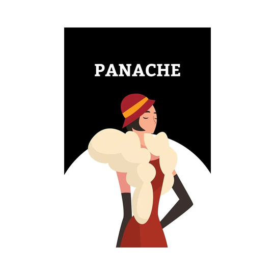 Art Deco Panache With Gatsby Flapper Girl by Design Harvest - Wrapped Canvas Advertisement