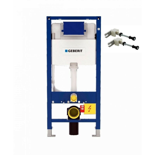 Geberit - Duofix 1.12m wc Toilet Frame 12cm Omega Cistern Wall Brackets + wc Bend