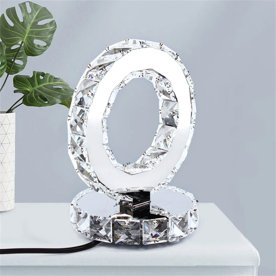 Lora 22.5Cm Silver Table Lamp
