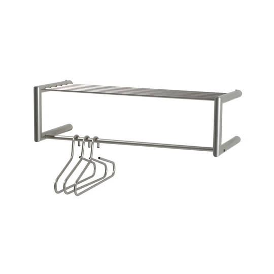 Smooth Wall Coat Rack with Shelf