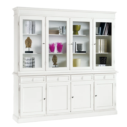 Alder Solid Poplar Display Cabinet