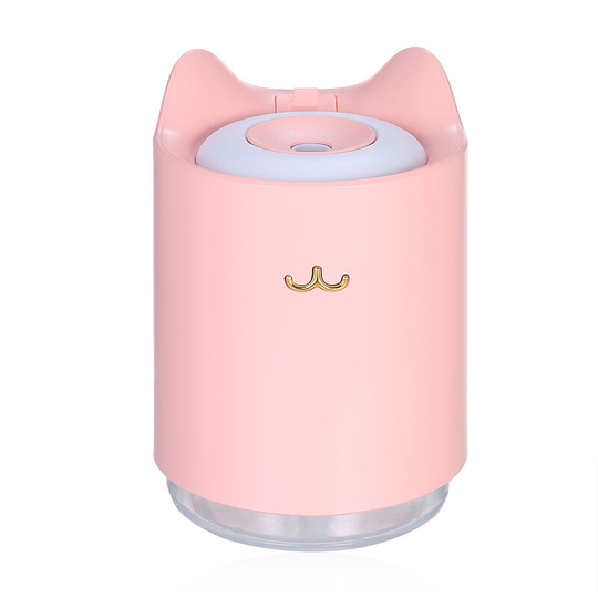Asupermall - Mini Humidifier usb Air Humidifier Household Office Bedroom Desktop Humidifier Two Spray Modes with Colorful led Lights 320ml Water Tank