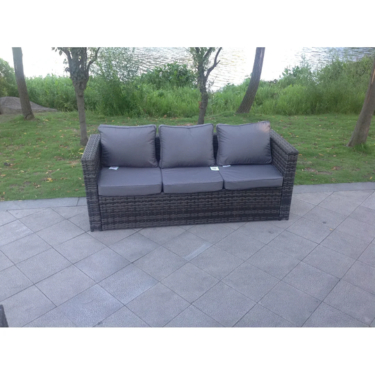Dawanda 69.69Cm Wide Outdoor Wicker Garden Sofa with Cushions