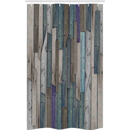 Iftekar 8 Piece Polyester Shower Curtain Set + Hooks