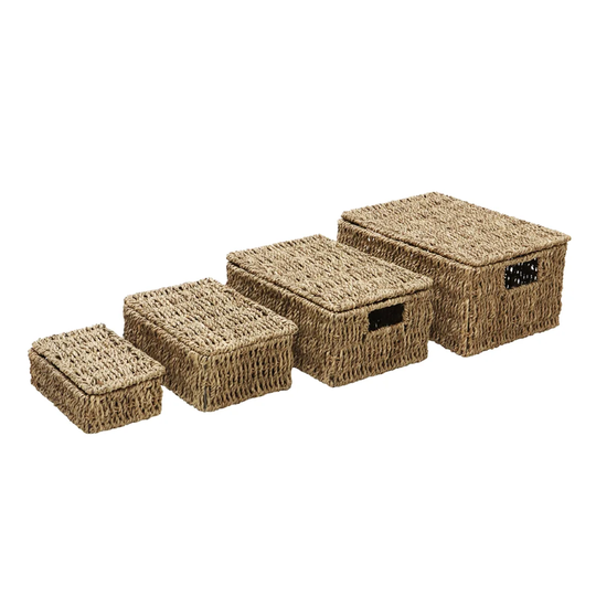 4 Piece Seagrass Basket Set