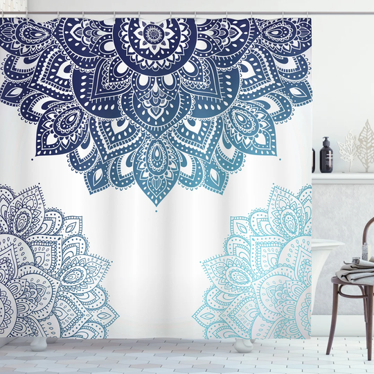 Barrion Polyester Shower Curtain Set