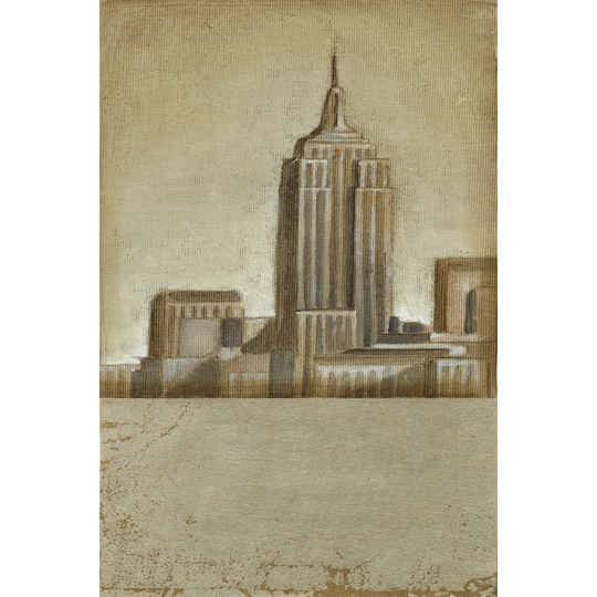 Shimmering City I by Ethan Harper - Wrapped Canvas Painting