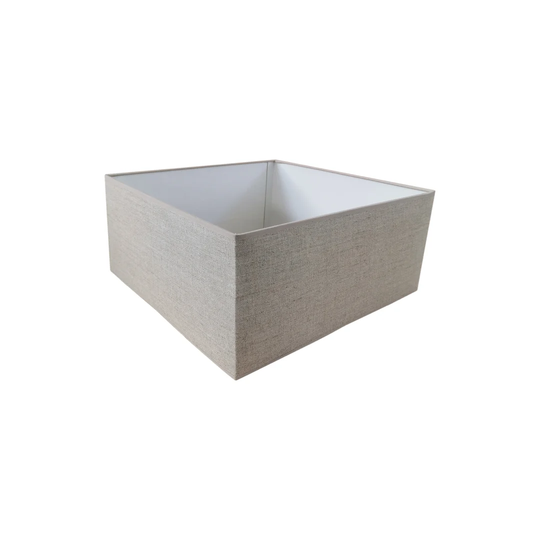 32cm Linen Square Lamp Shape