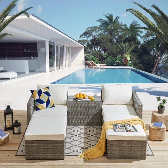 Alouetta Garden Corner Sofa with Cushions