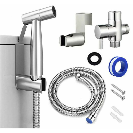 Toilet Spray Gun Set, Cleaning Bidet and Bathroom Rinsing abs (abs Dual Function Spray Gun Set (3/8 Water Separator))
