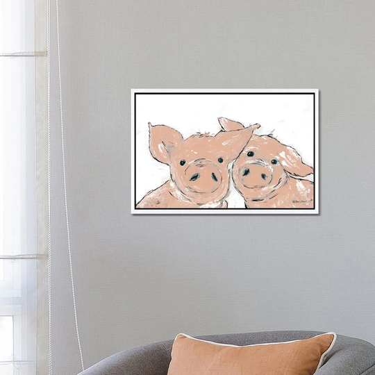 Pigs by Roey Ebert - Painting on Canvas