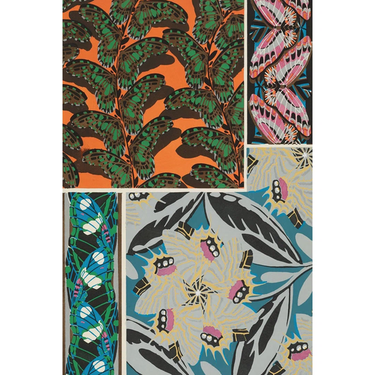 Decorative Butterflies II by Eugene Seguy - Wrapped Canvas Art Prints