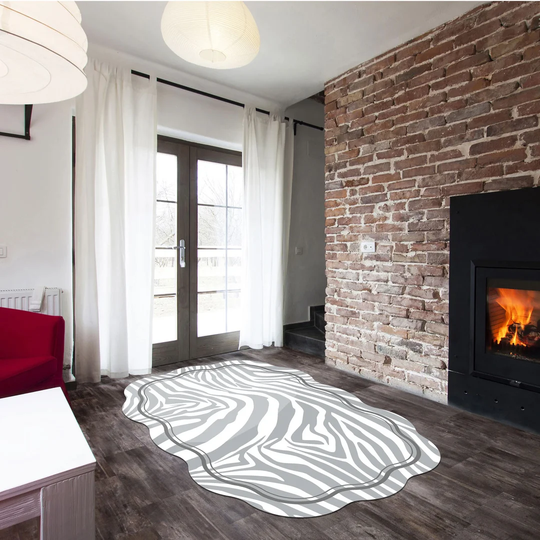 Marland Machine Woven Grey/White Rug