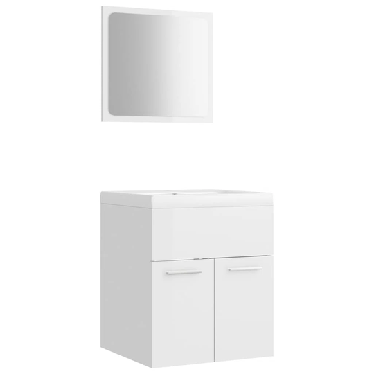 Izaak-J 41Cm W x 46Cm H x 38.5Cm D Bathroom Storage Furniture Set