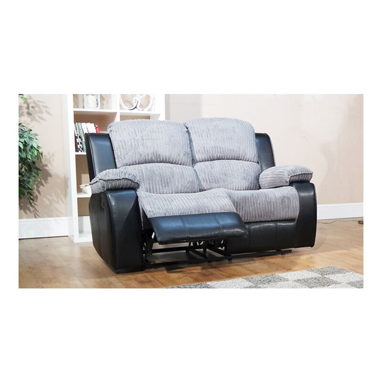 Concorde Recliner Black/Grey 2 Seater