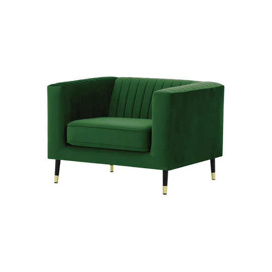 Septimus 102Cm Wide Tufted Velvet Armchair