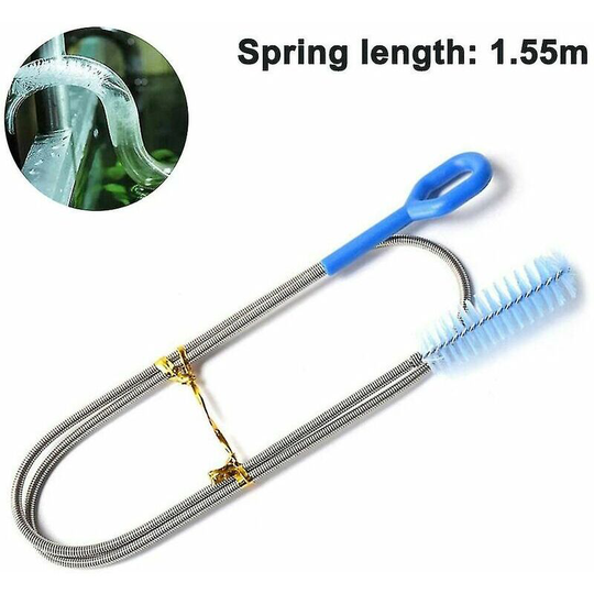 Kartokner - Blue1.55mExtra Long Drai Cleaning Brushflexible Drain Cleaning Tool11