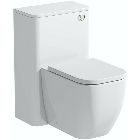 Mode - Ellis white back to wall unit and toilet with soft close seat - White