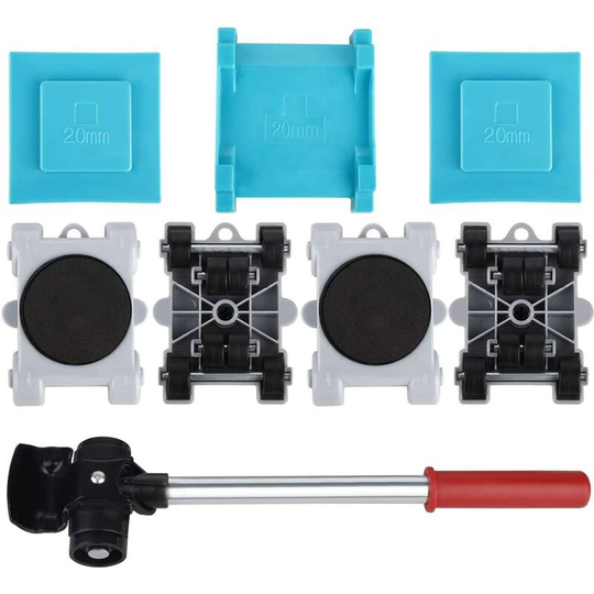 Modou - Heavy Duty Furniture Lifter - 8 Piece Heavy Duty Furniture Moving Kit Furniture Lifter with 360 Degree Swivel Pad for Heavy Furniture for