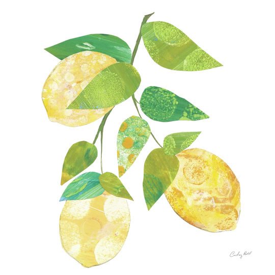 Summer Lemons I by Courtney Prahl - Wrapped Canvas Painting