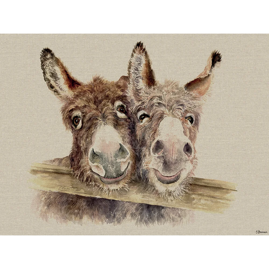 'Stan & Ollie' by Jane Bannon - Graphic Art on Wrapped Canvas