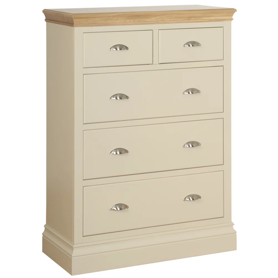 Rogin 5 Drawer 92Cm W Solid Wood Chest