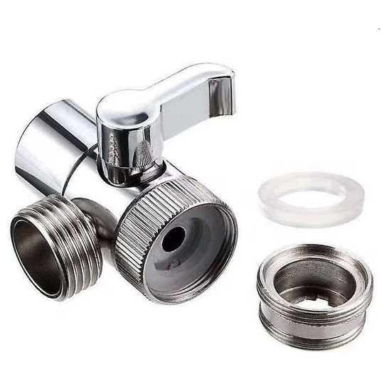 Sunflowergb - Switch Faucet Adapter Kitchen Sink Splitter Diverter Valve Water Tap Connector for Toilet Bidet Shower Kitchen Accessories