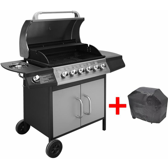 63.5cm Cooking Zone Portable Gas Barbecue by Symple Stuff Multicolour