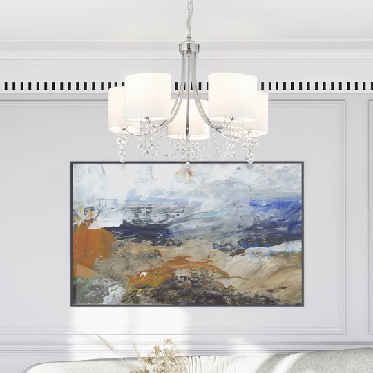 5-Light Shaded Chandelier