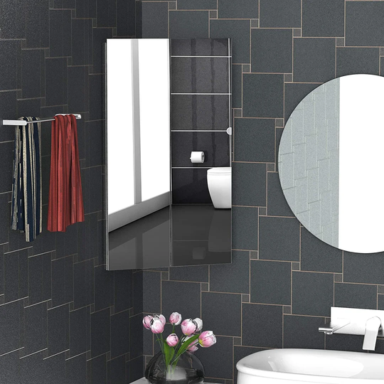 Biscay 45cm x 78cm Surface Mount Mirror Cabinet