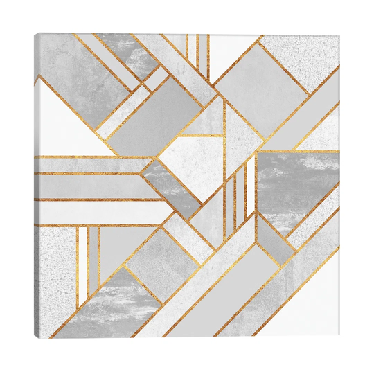 Gold City by Elisabeth Fredriksson - Wrapped Canvas Graphic Art Print