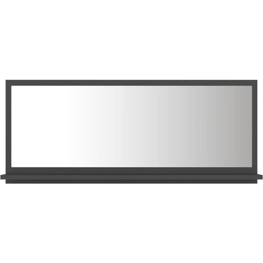 Vidaxl - Bathroom Mirror Grey 90x10.5x37 cm Engineered Wood Grey