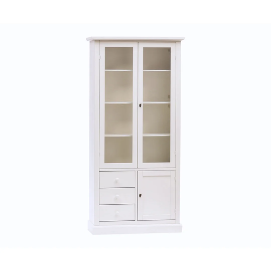 Alette Solid Poplar Display Cabinet