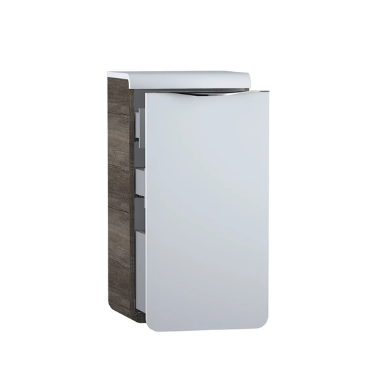 Semi-Pillar 41Cm W x 81Cm H x 34Cm D Wall Mounted Bathroom Cabinet