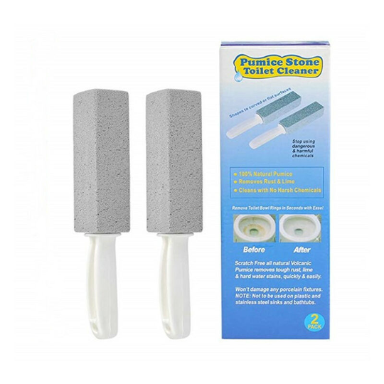 Bett Toilet Brush 4pcs, Hanging Toilet Brush, Anti Tartar Toilet Brush in Pumice Stone, Anti Limestone Brush for Bathroom, Sink, Tile, Exfoliator,