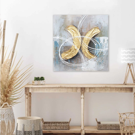 Painting Gray Abstract Picture | Box Box Box Decoration Salon Pictures For Modern Bedrooms 40X3x40cm
