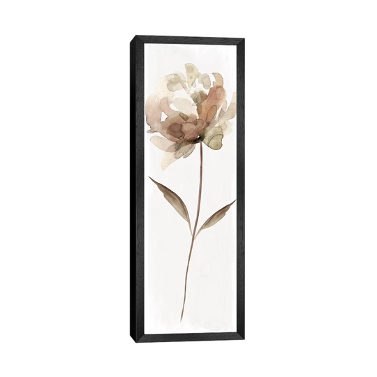 Neutral Bloom II by Carol Robinson - Panoramic Graphic Art Print on Canvas