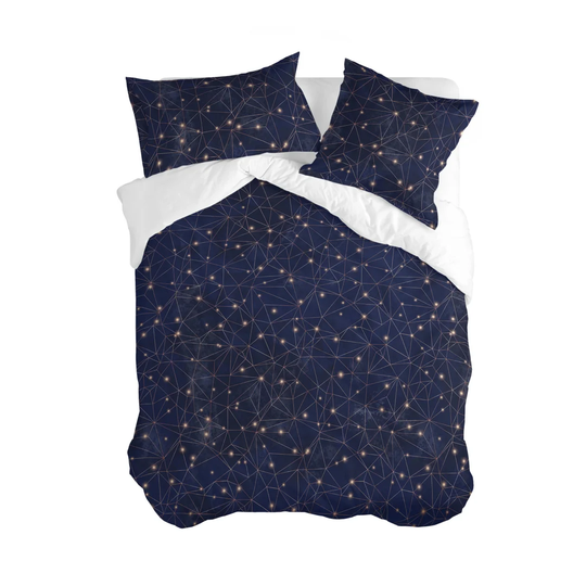 Clayton Navy Blue 100% Cotton 150 TC Duvet Cover