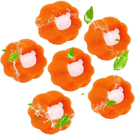 6 Pack Depilatory Balls for Washing Machine, Dish Balls for Washing Machine, Remove Pet Hair and Yellow Lint