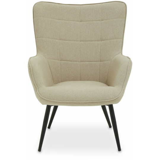 Stockholm Natural Fabric Armchair - Premier Housewares