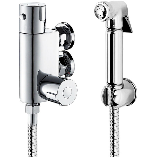 Biubiubath - Thermostatic Mixer Shower Bidets Toilet Valve Hand Held Douche Kit Muslim Spray