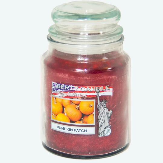 Bubble Lid Glass Pumpkin Patch Scented Jar Candle