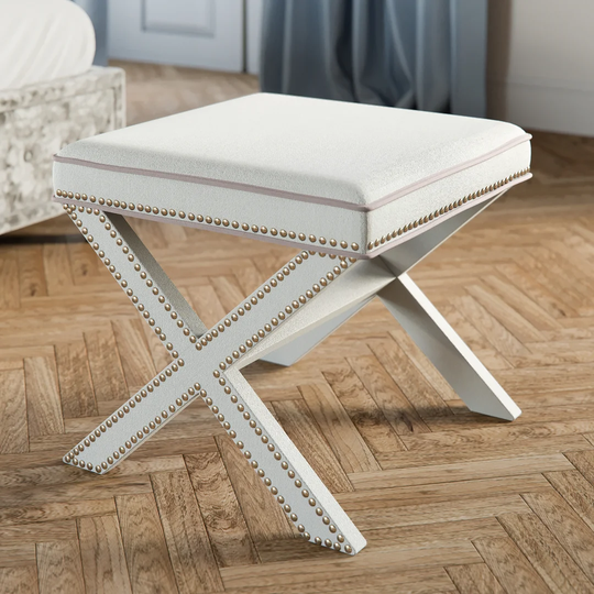 Aspatria 54.61cm Square Tartan Footstool