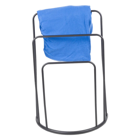 Free Standing Metal Triple Towel Holder Rack Bar Bathroom Shelf Storage