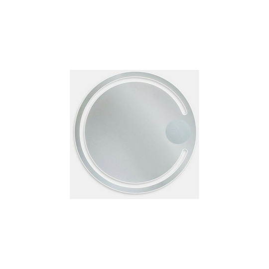 05ledsc4 - Loop led bathroom mirror 1 bulb Sandblasted Glass