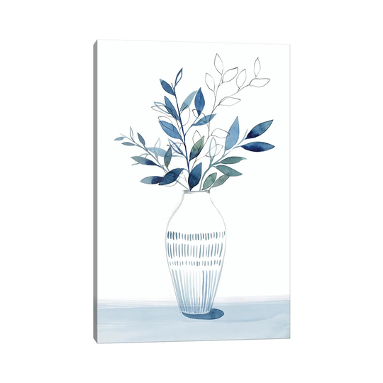 Indigo Bouquet II by Isabelle Z - Painting Print on Canvas